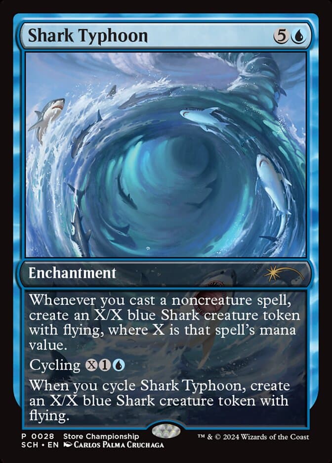 Shark Typhoon (28) (SCH) — Store Championship Promo Foil
