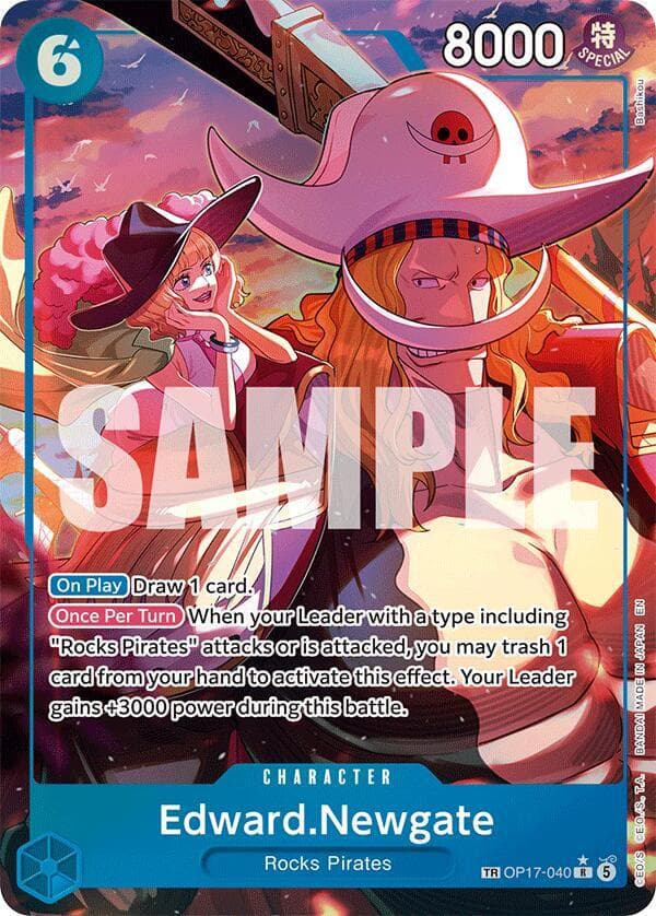 Edward.Newgate (OP17-040) Treasure Rare — The World's Strongest Warriors